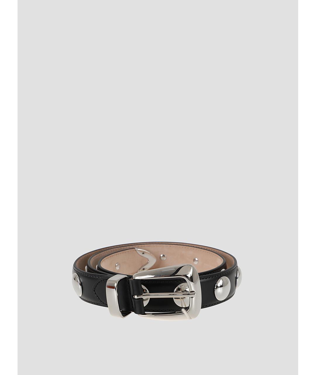 KHAITE Черный кожаный ремень, фото 2