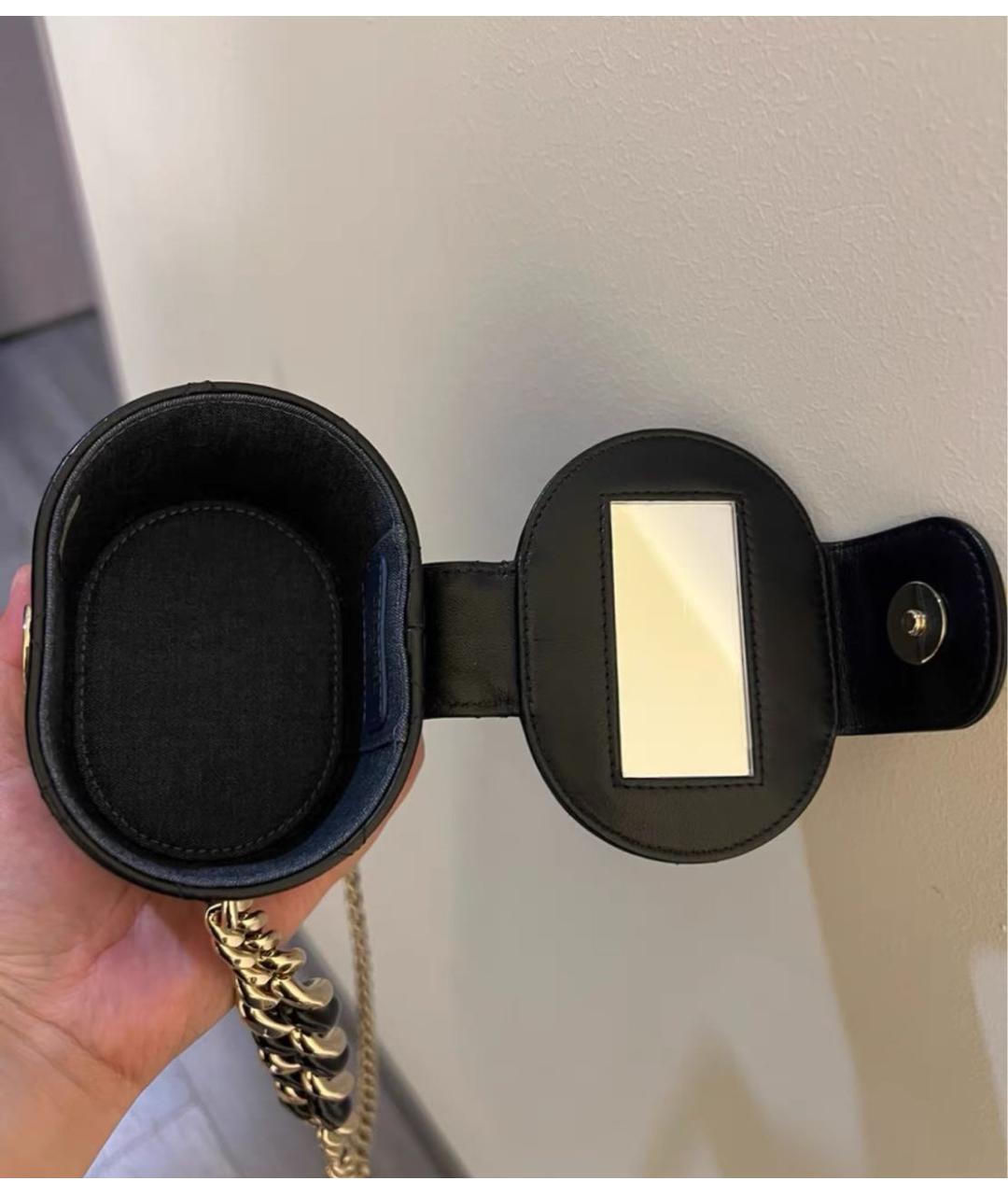 CHANEL Черная кожаная сумка через плечо, фото 4