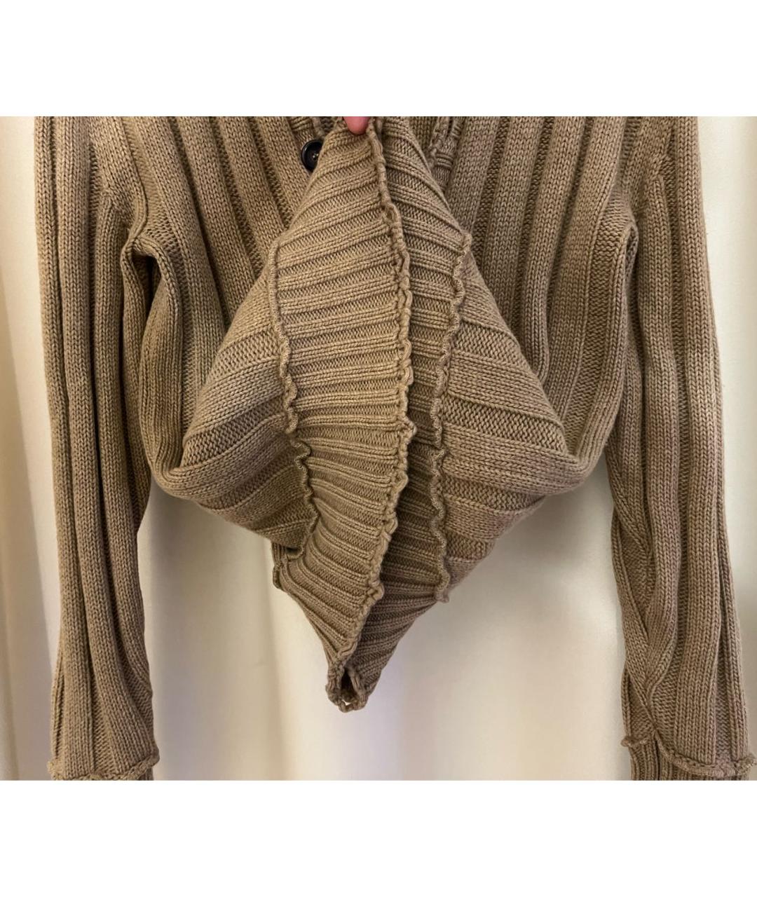 DOLCE&GABBANA Коричневый шерстяной кардиган, фото 3