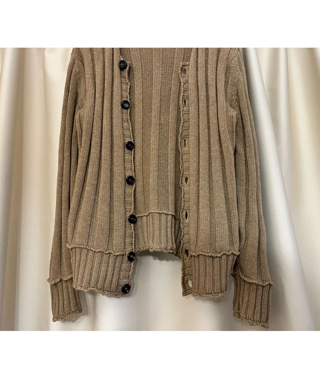 DOLCE&GABBANA Коричневый шерстяной кардиган, фото 7