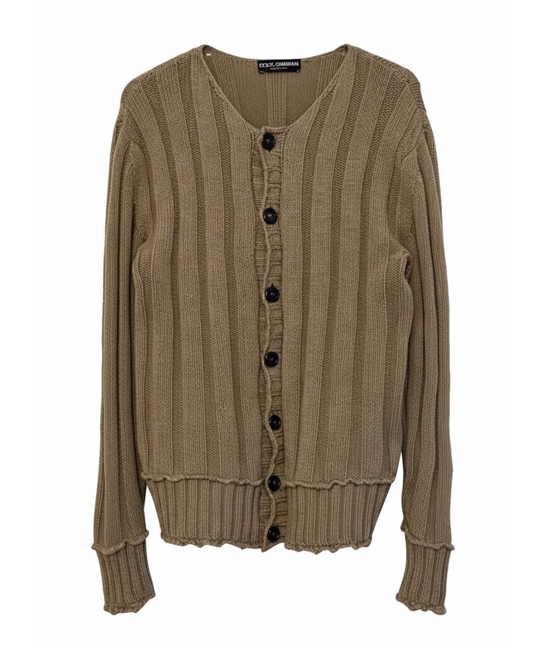 DOLCE&GABBANA Коричневый шерстяной кардиган, фото 9