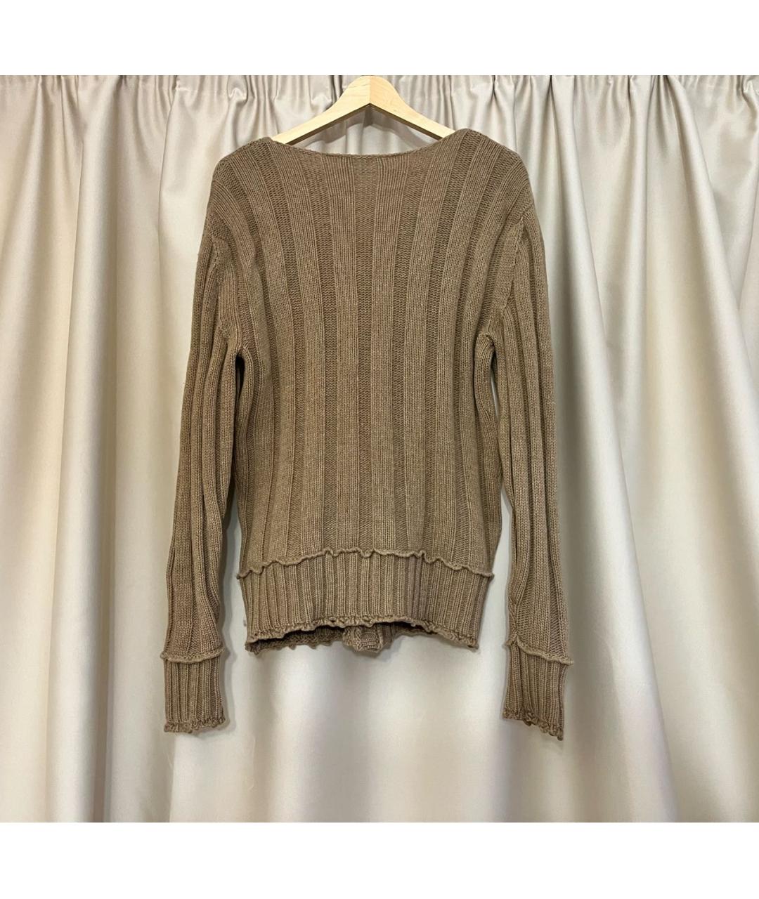 DOLCE&GABBANA Коричневый шерстяной кардиган, фото 5