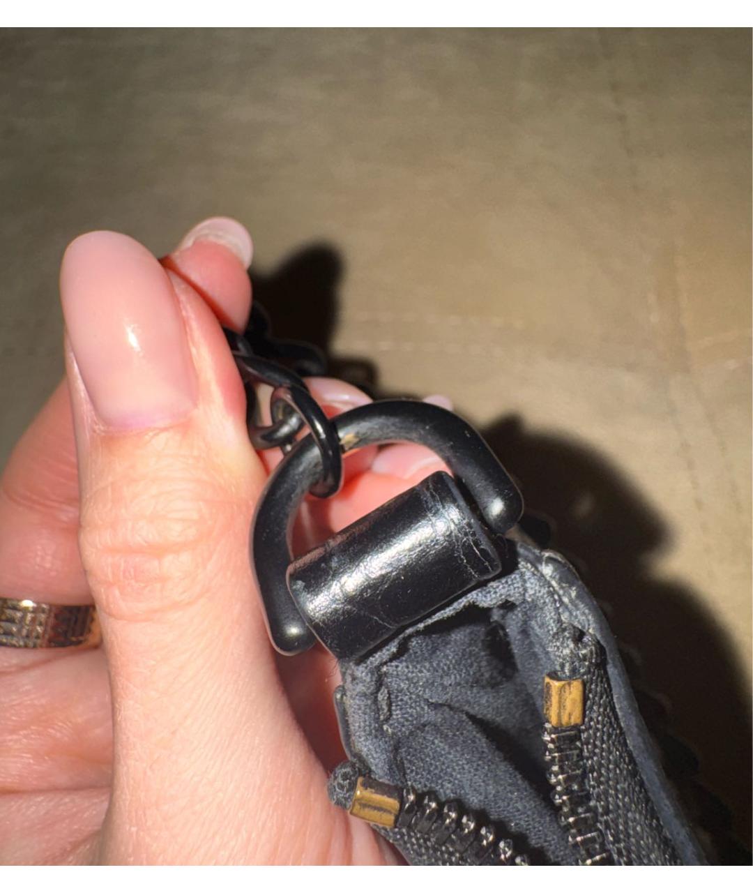 BALENCIAGA Черная кожаная сумка через плечо, фото 8