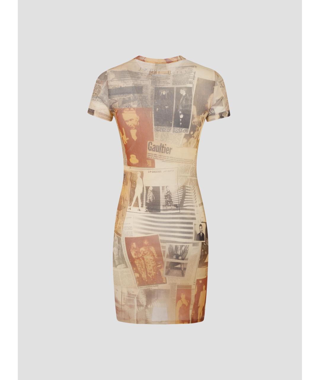 JEAN PAUL GAULTIER Мульти полиамидовое повседневное платье, фото 2