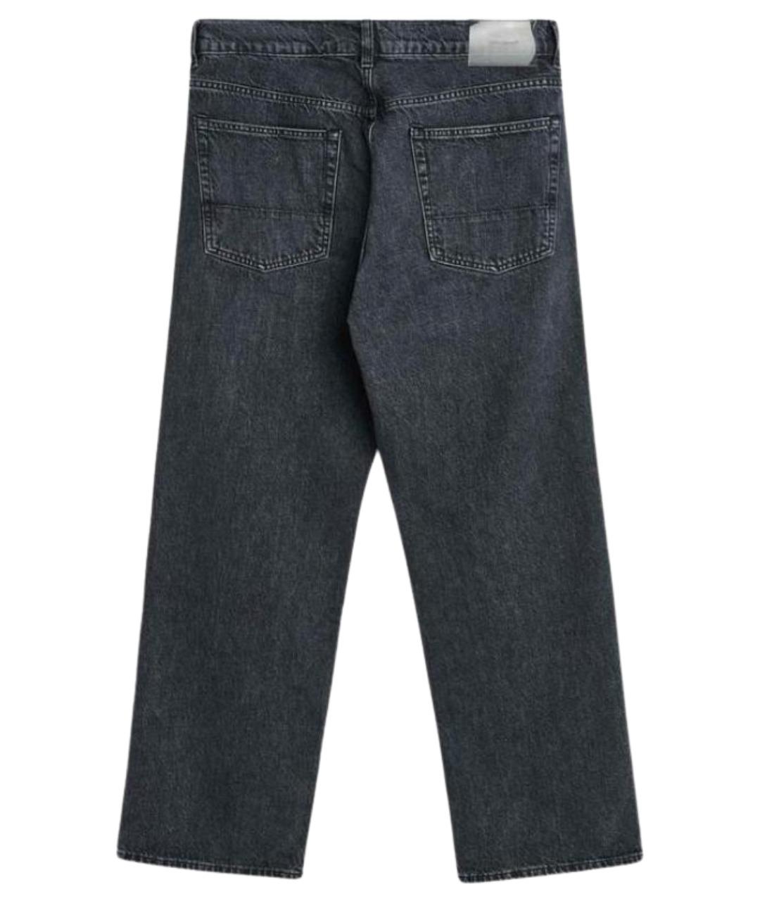 OUR LEGACY Серые хлопковые прямые джинсы, фото 2