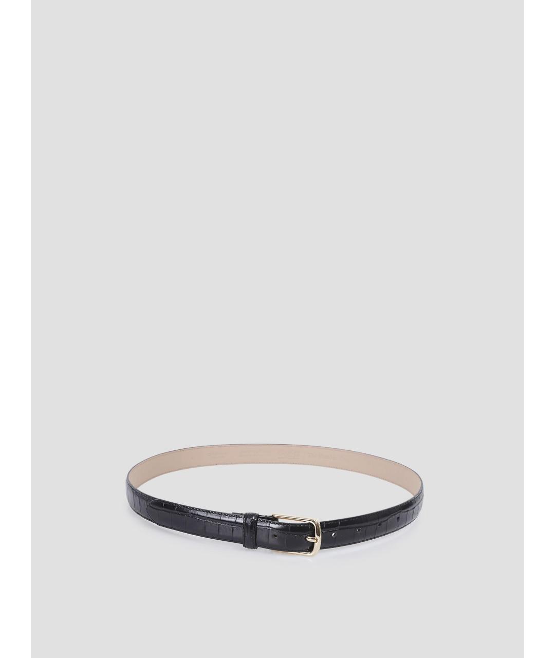 THE FRANKIE SHOP Черный кожаный ремень, фото 2