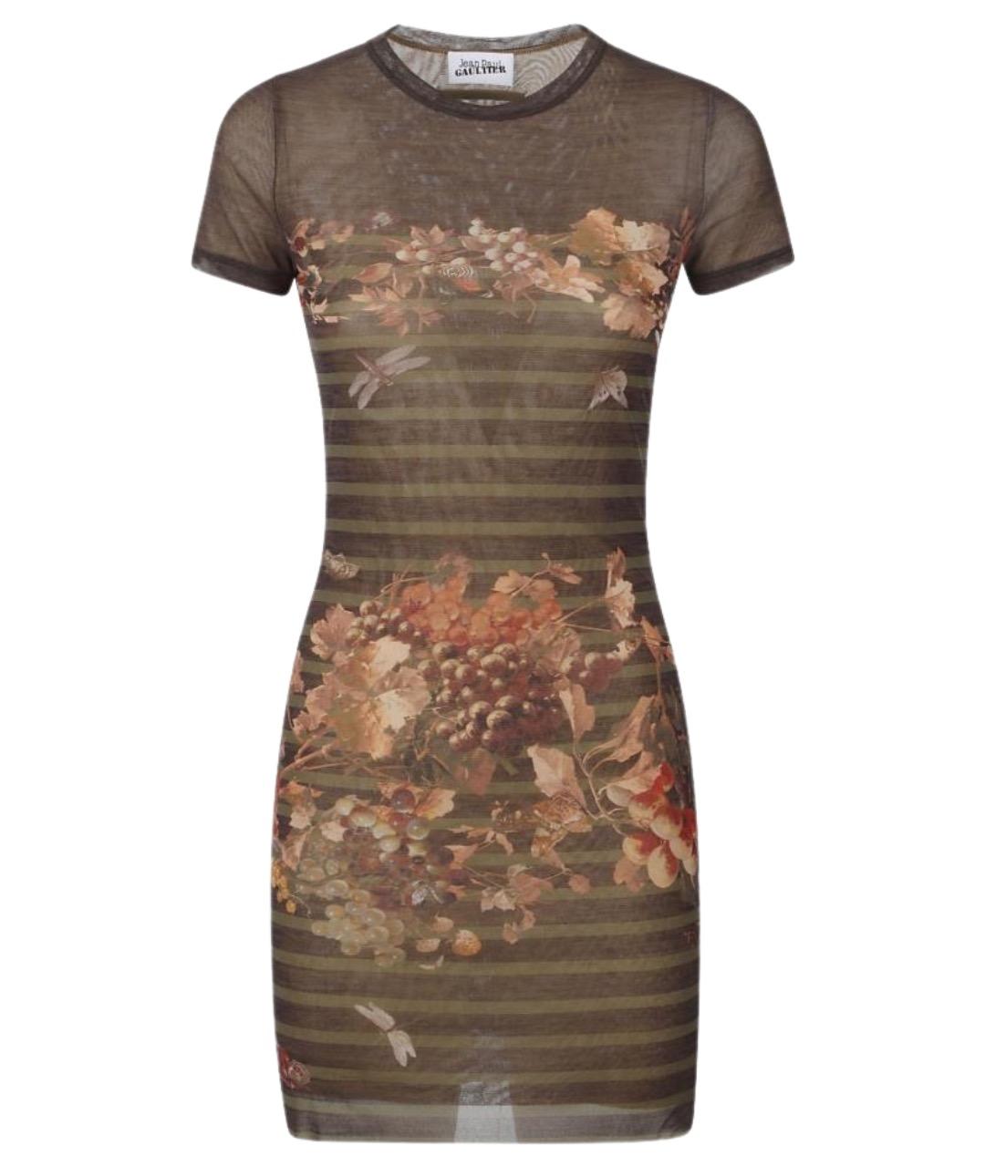 JEAN PAUL GAULTIER Мульти полиамидовое повседневное платье, фото 1