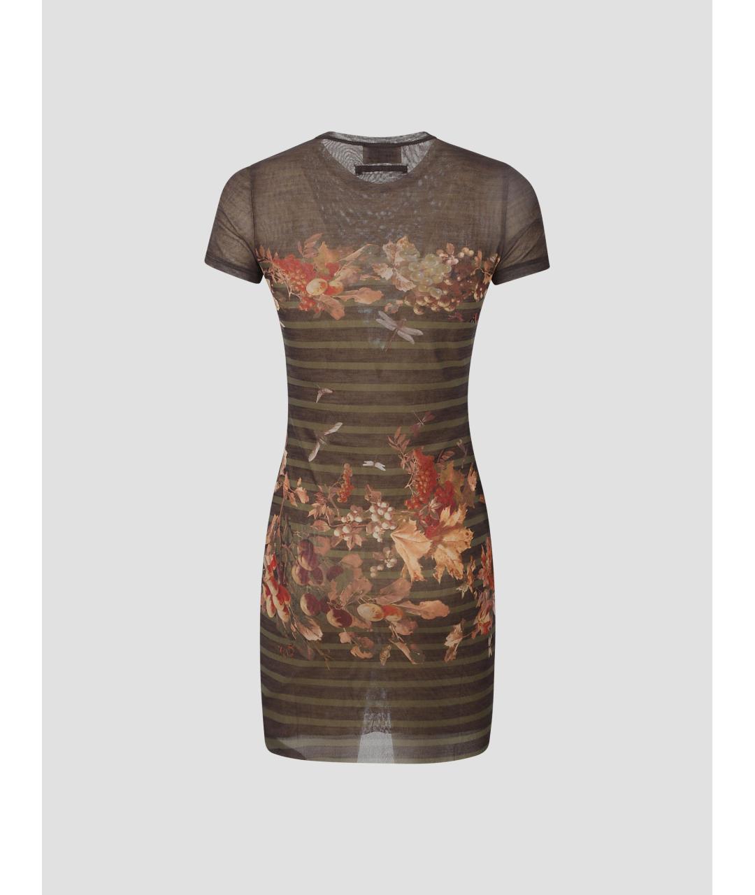 JEAN PAUL GAULTIER Мульти полиамидовое повседневное платье, фото 2