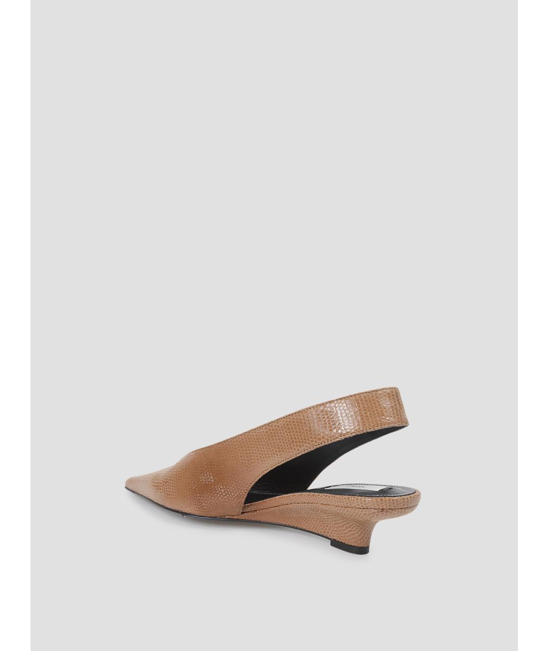 TOTEME Бежевые кожаные туфли, фото 3