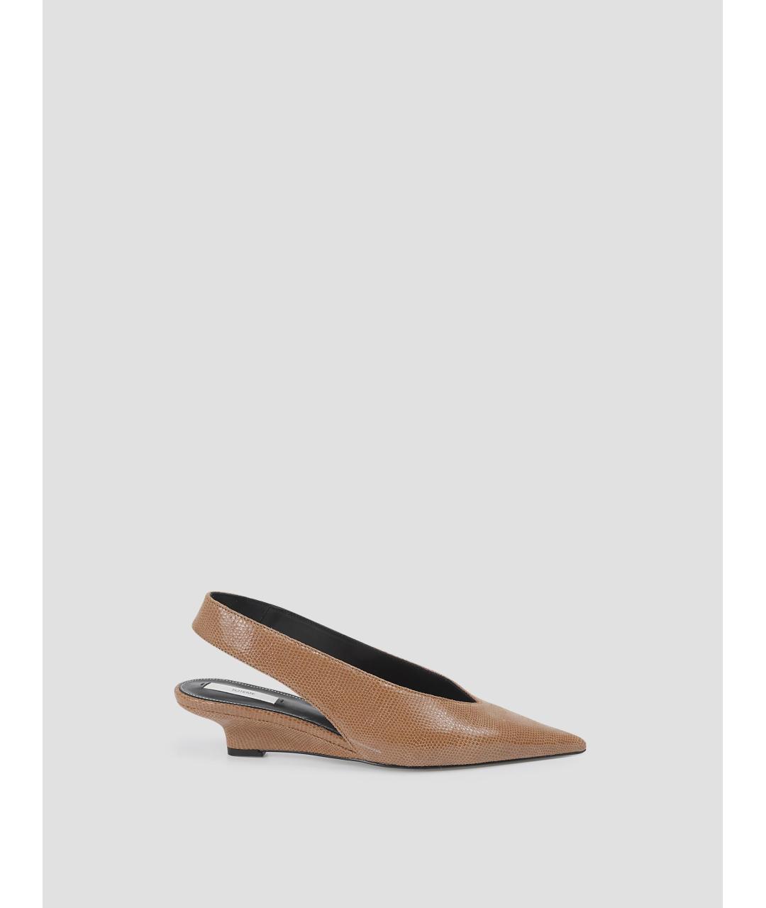 TOTEME Бежевые кожаные туфли, фото 4