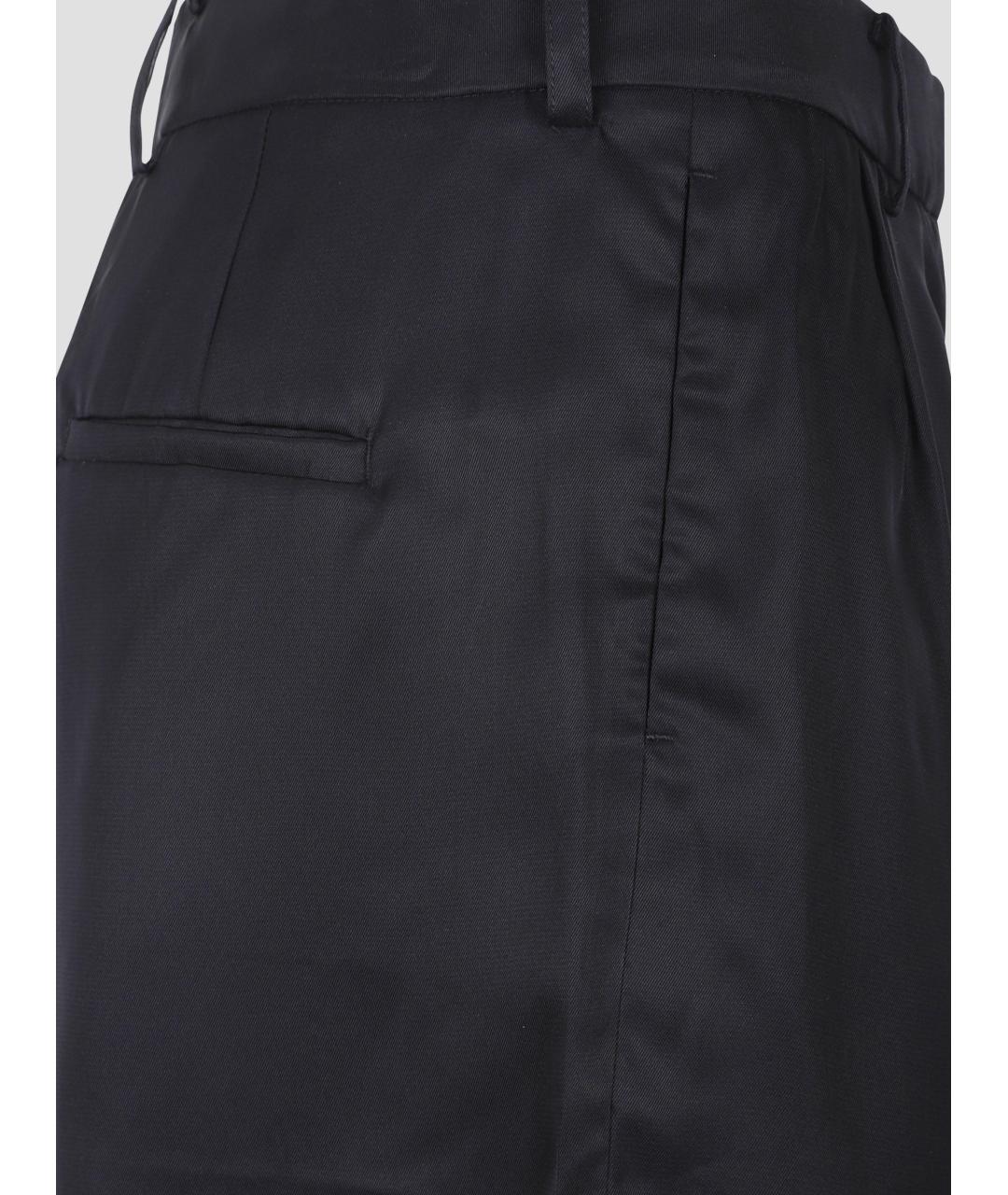 THE FRANKIE SHOP Черные ацетатные шорты, фото 3