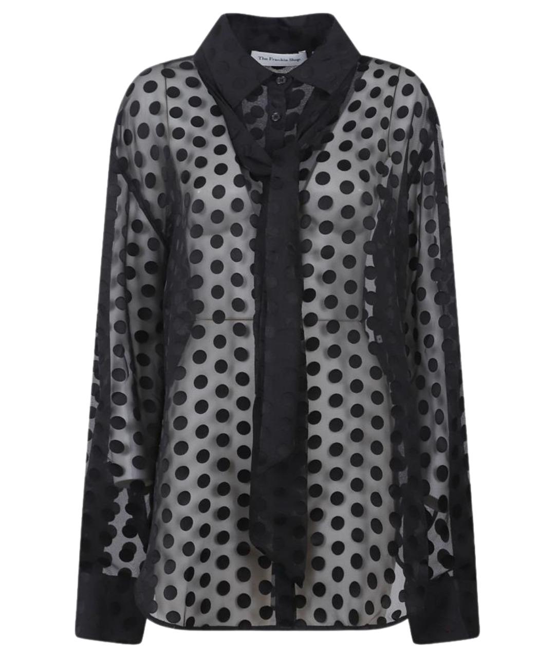 THE FRANKIE SHOP Черная вискозная рубашка, фото 1