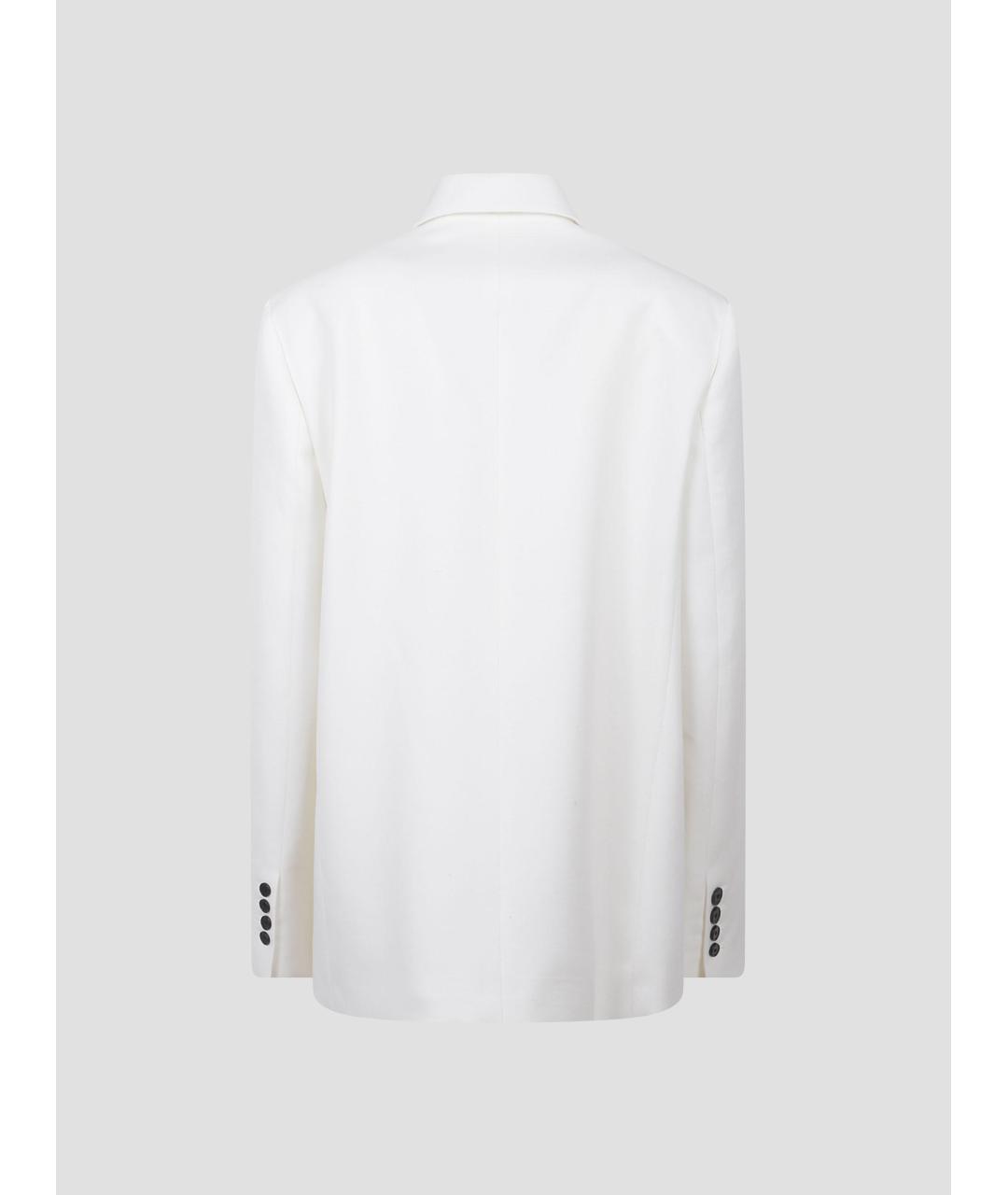 THE FRANKIE SHOP Белый вискозный жакет/пиджак, фото 2