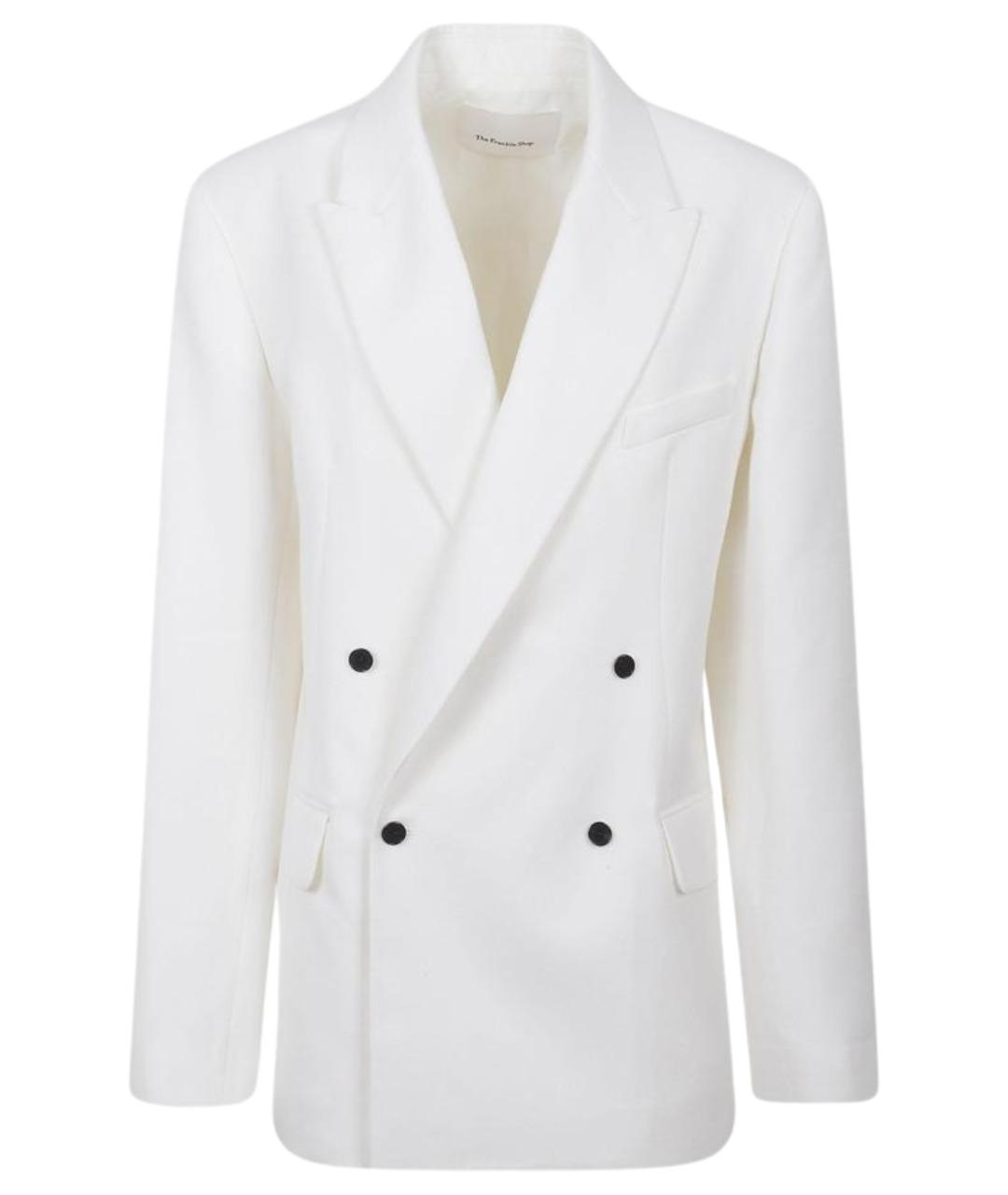 THE FRANKIE SHOP Белый вискозный жакет/пиджак, фото 1