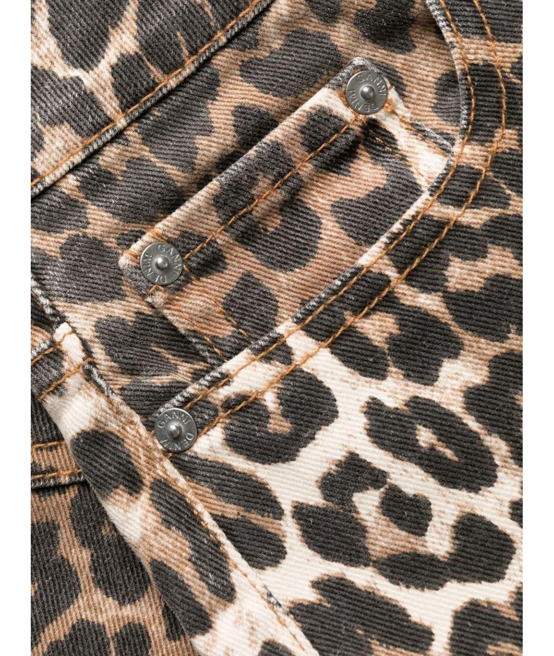 GANNI Мульти хлопковые джинсы клеш, фото 3