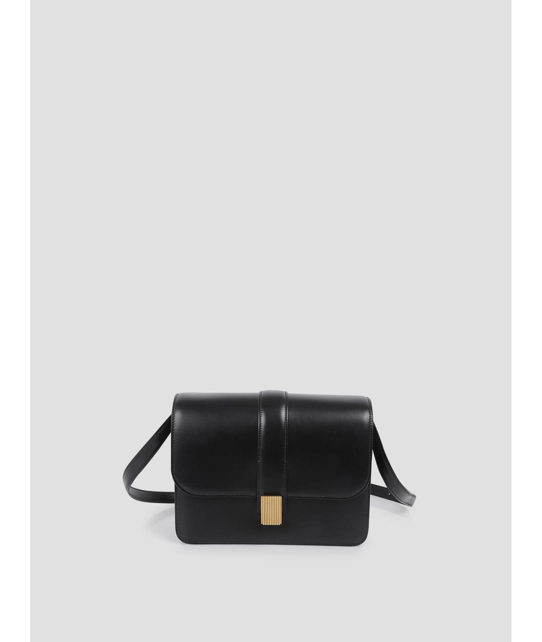 KHAITE Черная кожаная сумка через плечо, фото 4