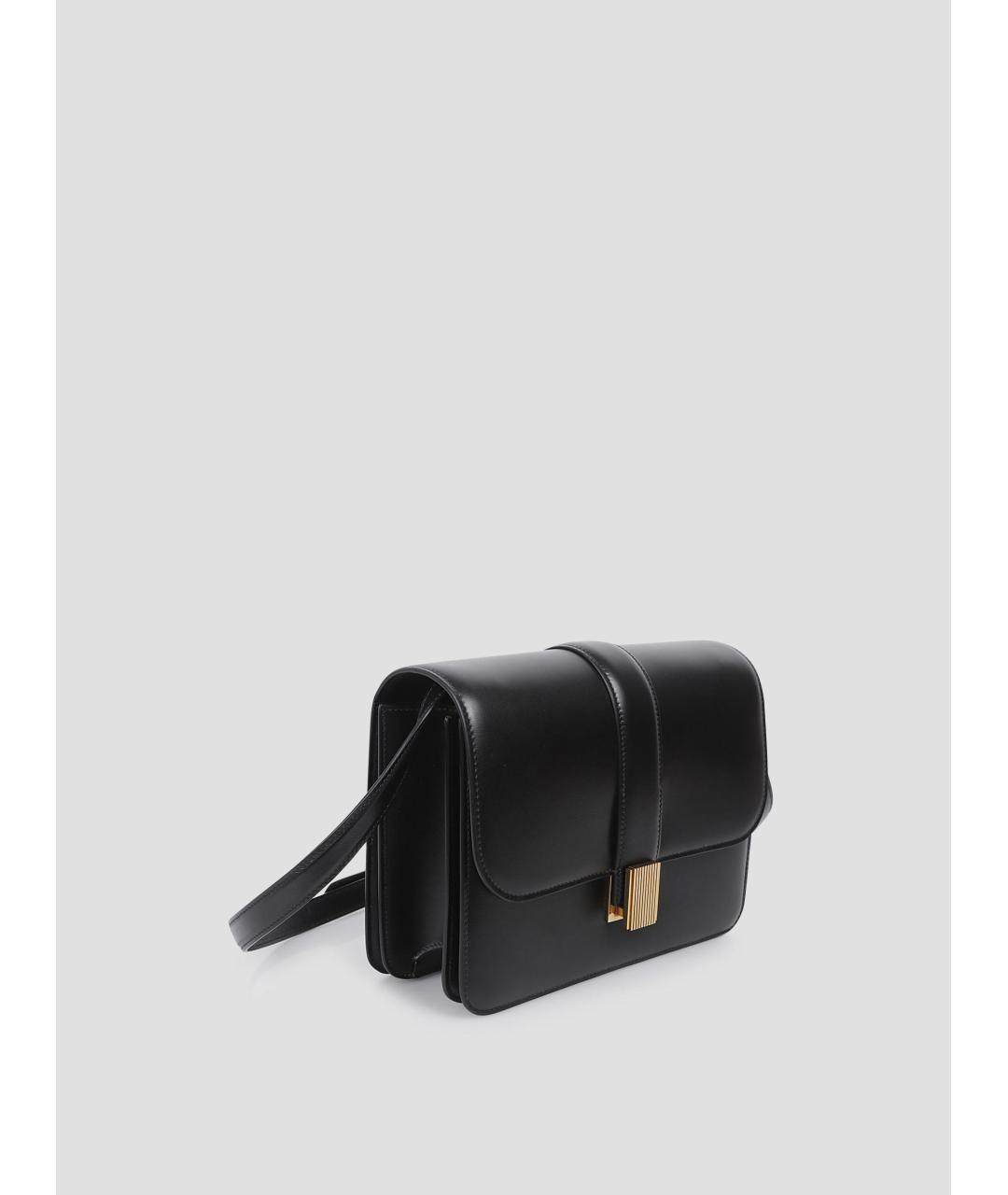 KHAITE Черная кожаная сумка через плечо, фото 2