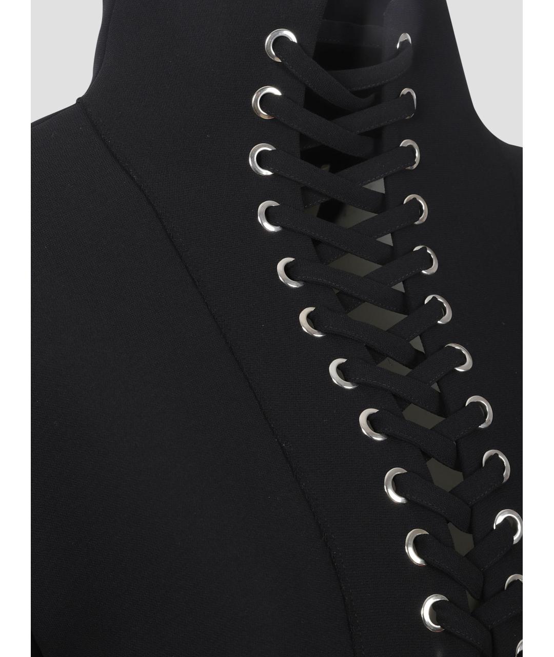 KHAITE Черное полиэстеровое платье, фото 3