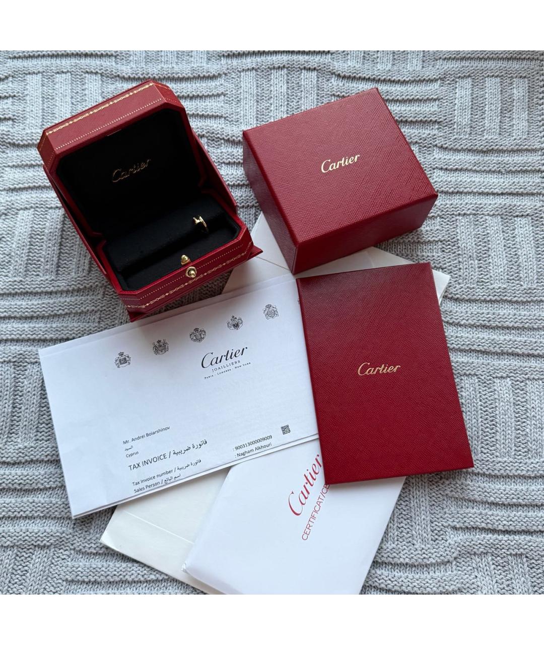 CARTIER Золотые серьги из желтого золота, фото 2