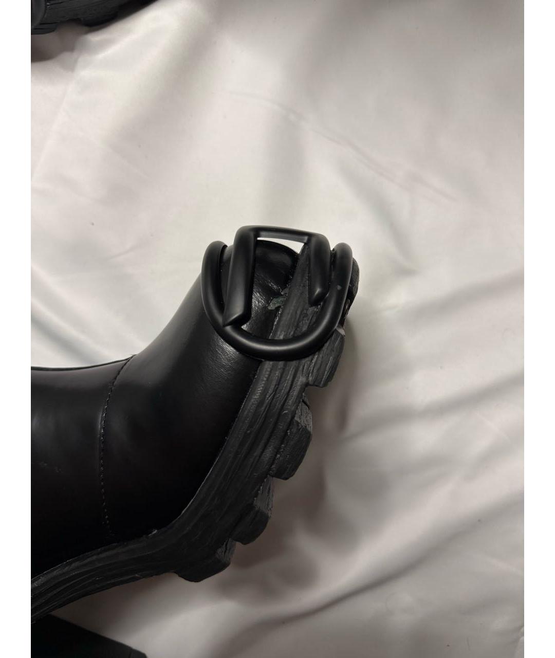 DIESEL Черные кожаные ботильоны, фото 7