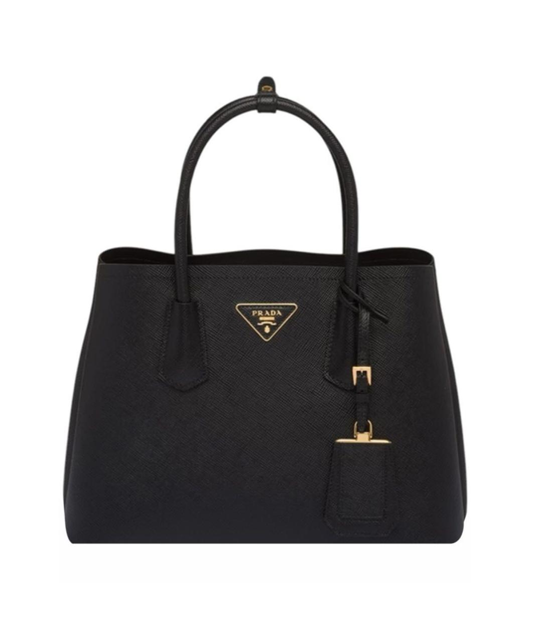 PRADA Черная кожаная сумка через плечо, фото 5