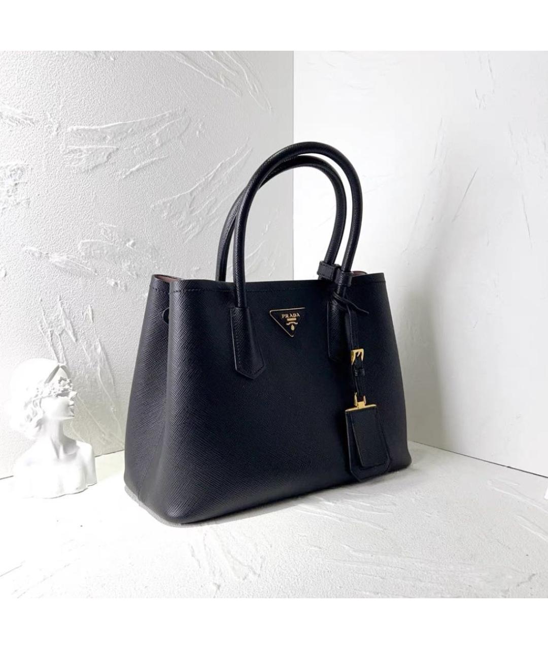 PRADA Черная кожаная сумка через плечо, фото 3