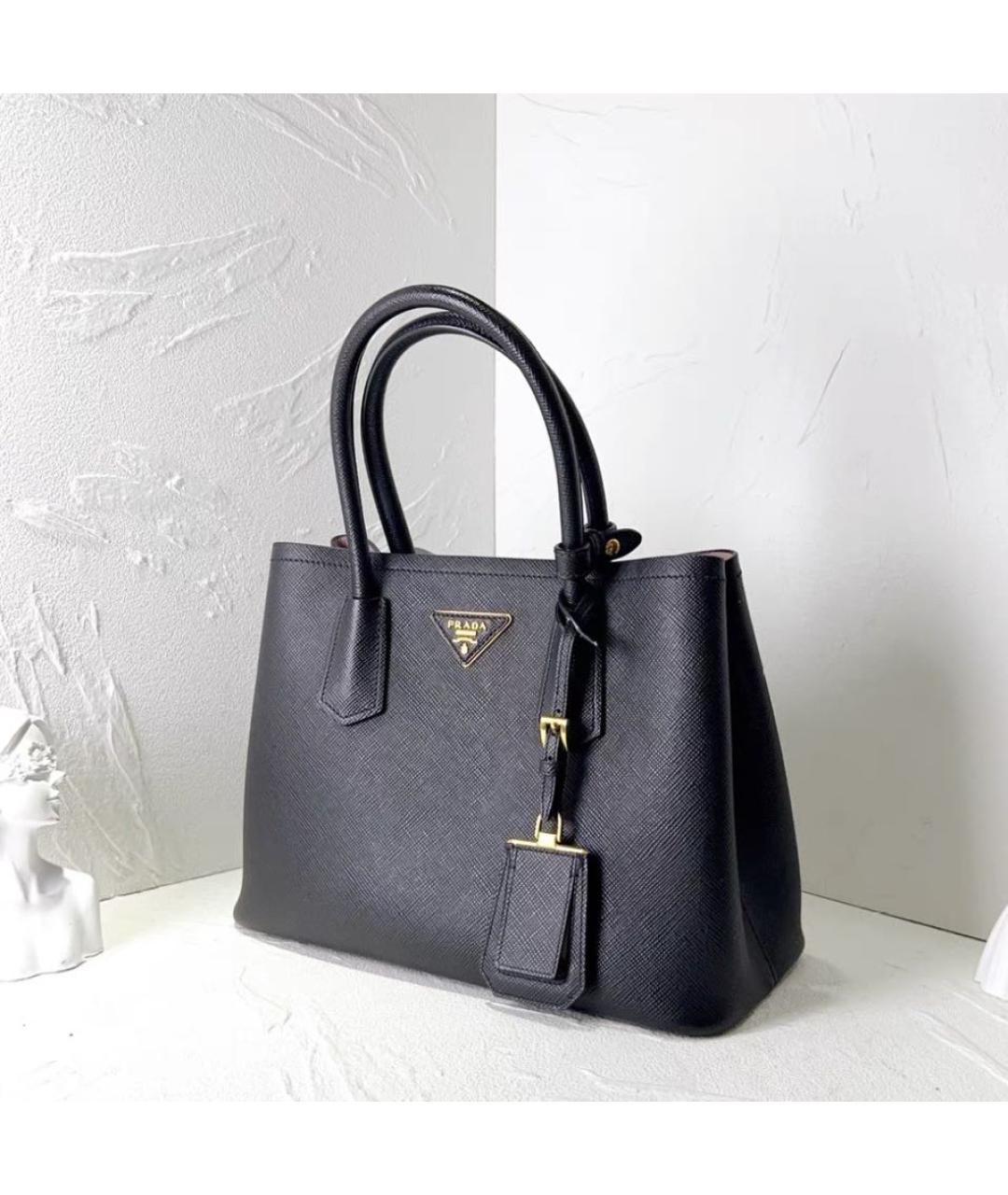 PRADA Черная кожаная сумка через плечо, фото 2