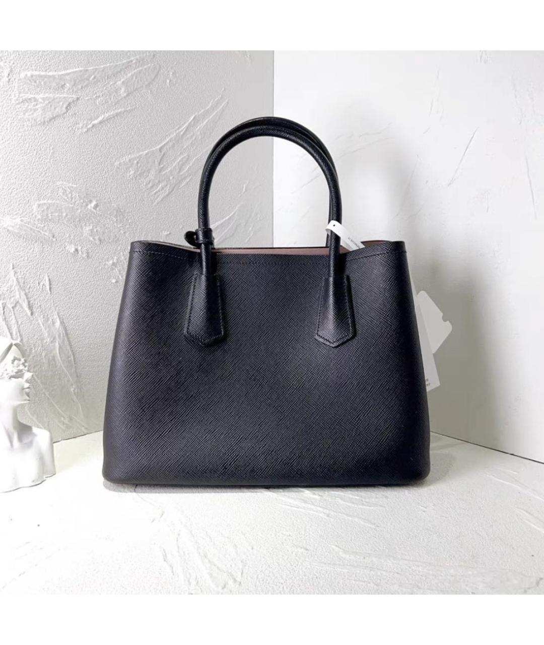 PRADA Черная кожаная сумка через плечо, фото 4