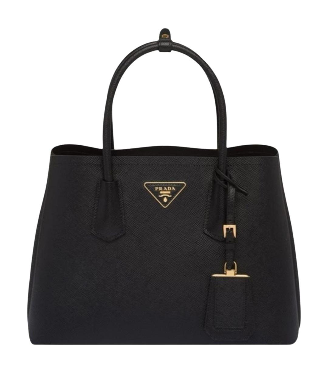 PRADA Черная кожаная сумка через плечо, фото 1