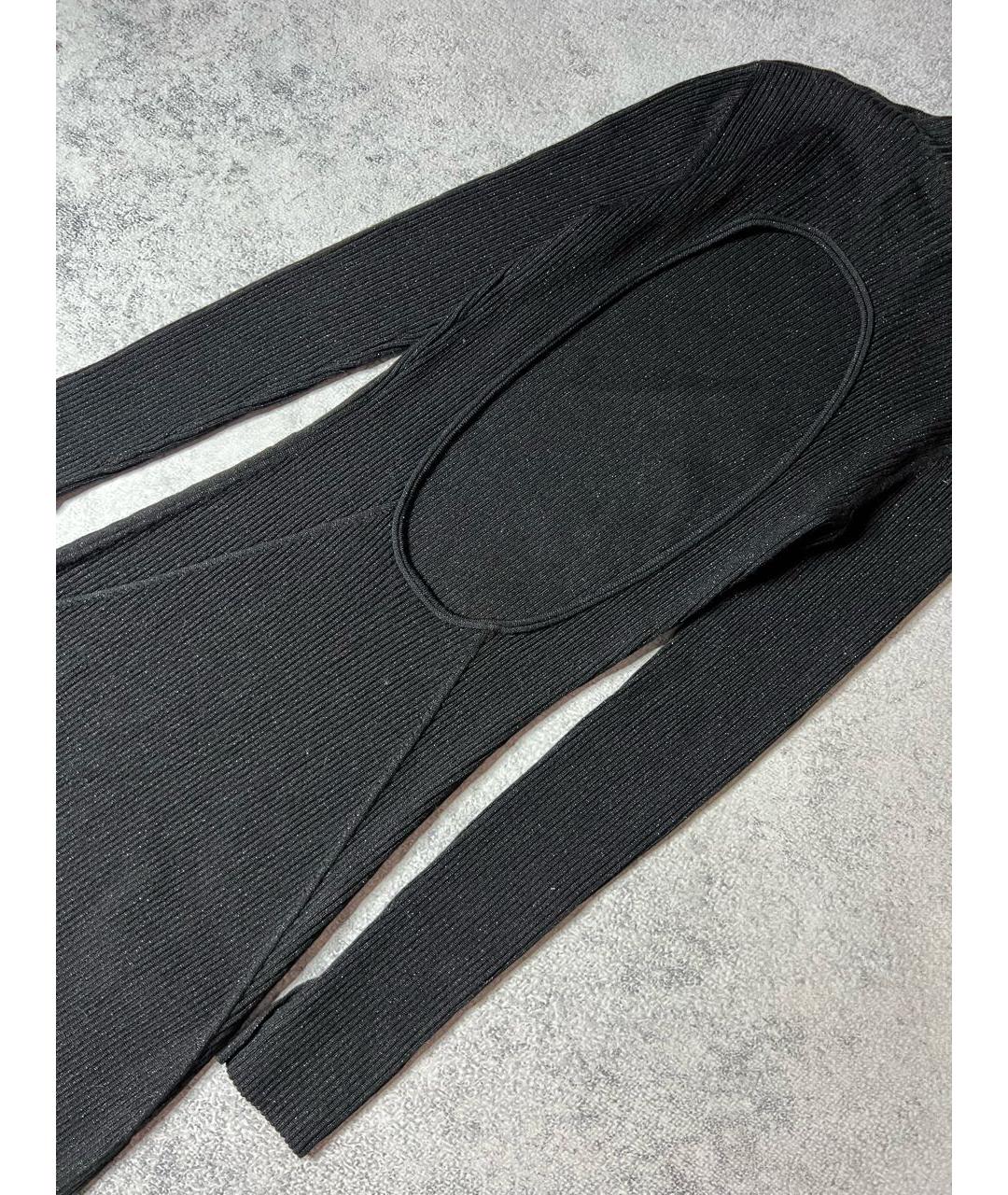 ZADIG & VOLTAIRE Черное хлопко-эластановое вечернее платье, фото 7