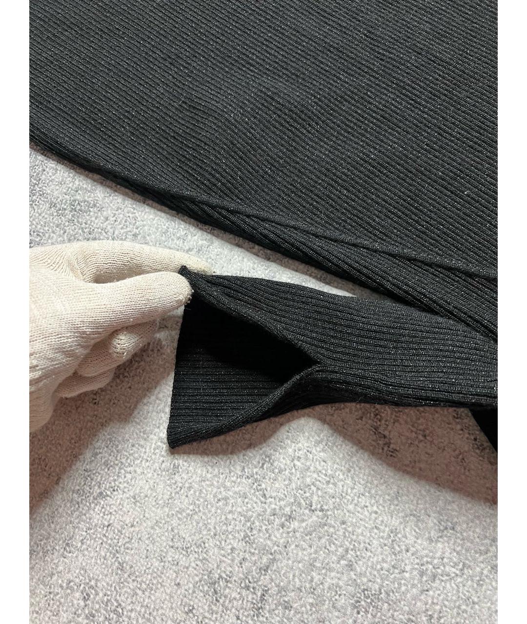 ZADIG & VOLTAIRE Черное хлопко-эластановое вечернее платье, фото 8