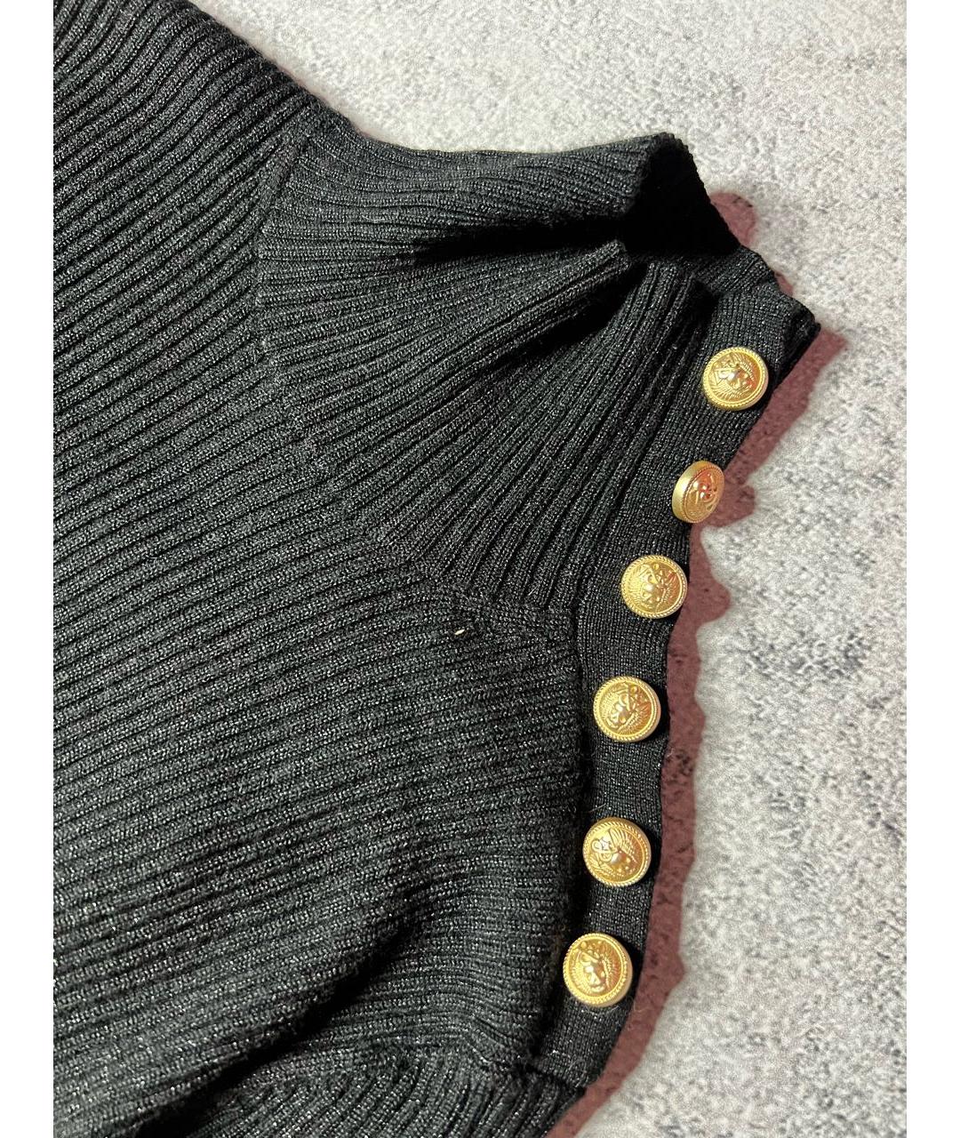 ZADIG & VOLTAIRE Черное хлопко-эластановое вечернее платье, фото 5