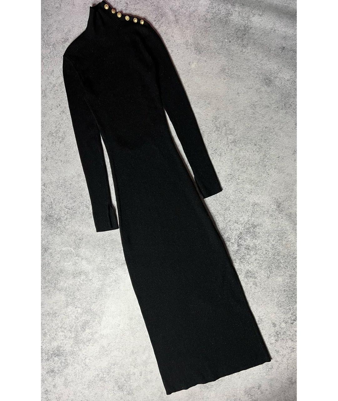 ZADIG & VOLTAIRE Черное хлопко-эластановое вечернее платье, фото 9