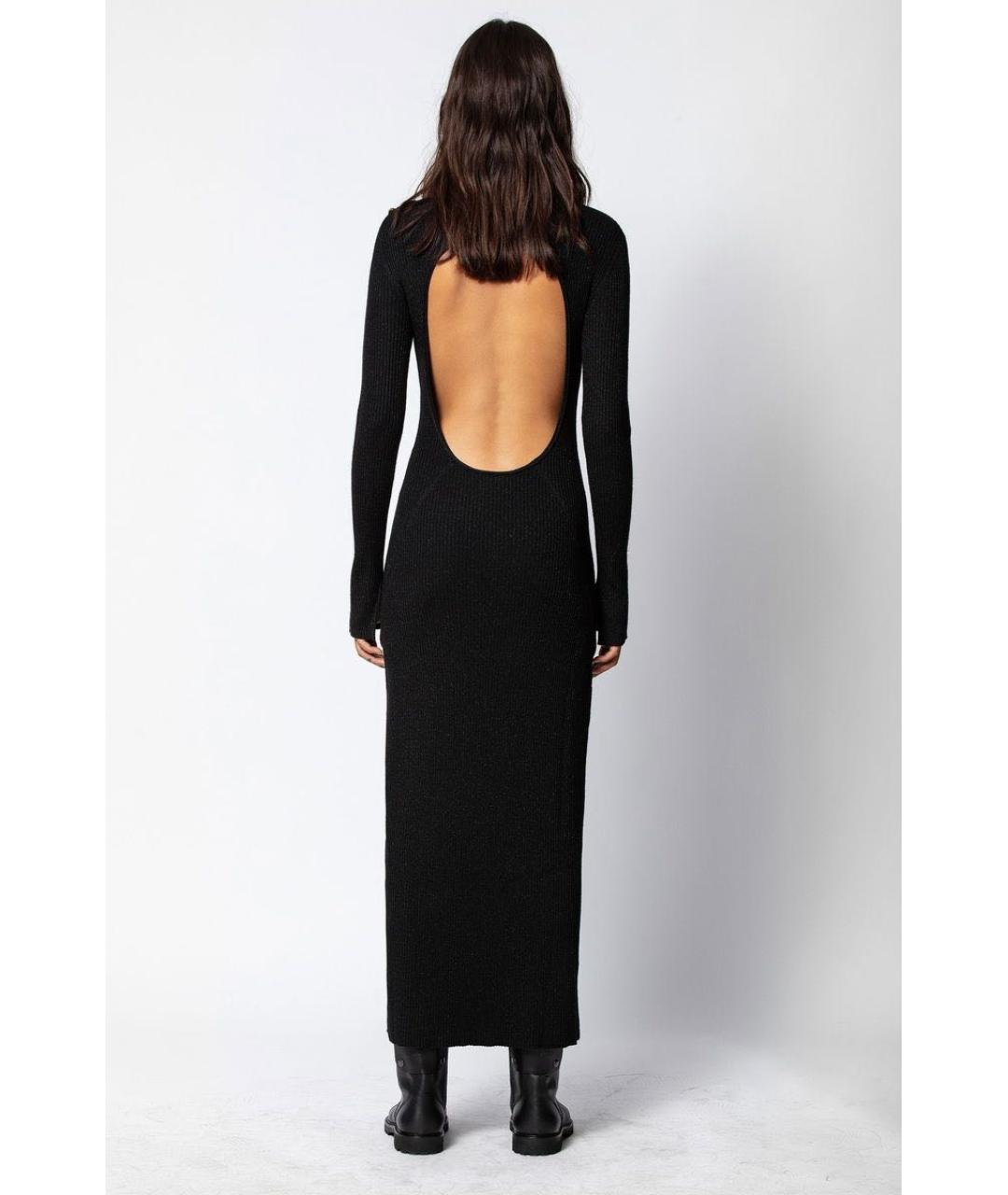 ZADIG & VOLTAIRE Черное хлопко-эластановое вечернее платье, фото 2