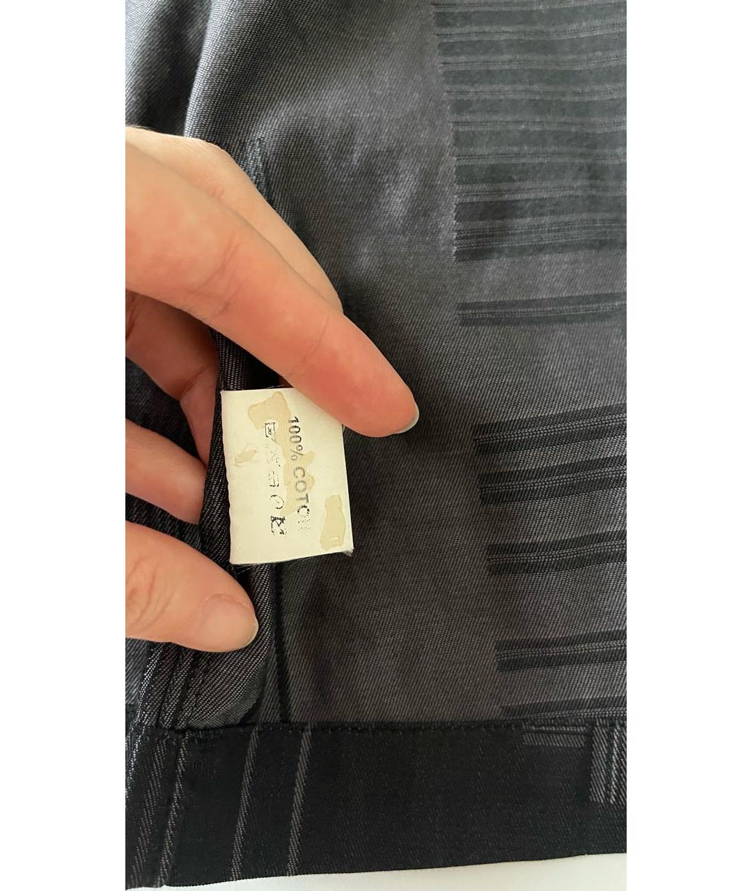 KENZO Черная хлопковая кэжуал рубашка, фото 6