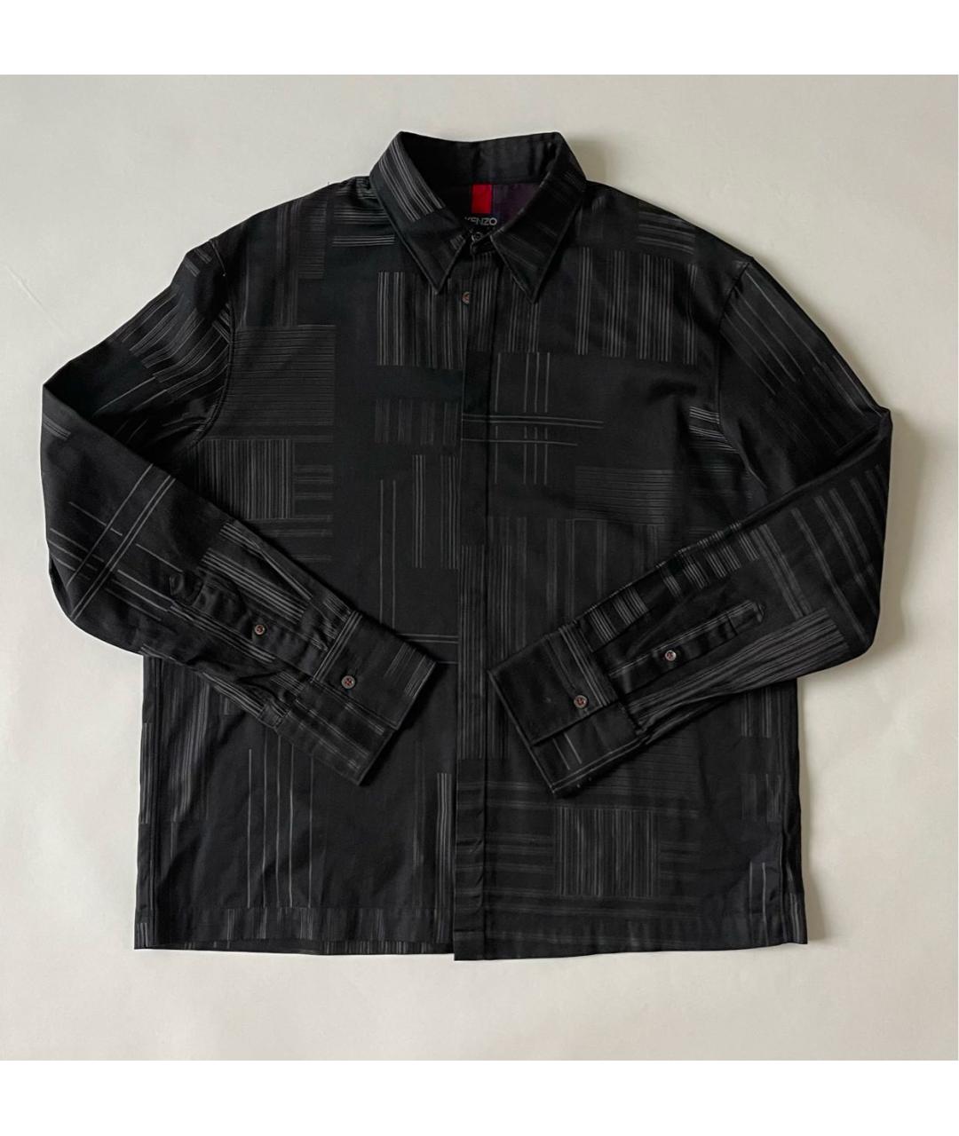 KENZO Черная хлопковая кэжуал рубашка, фото 8