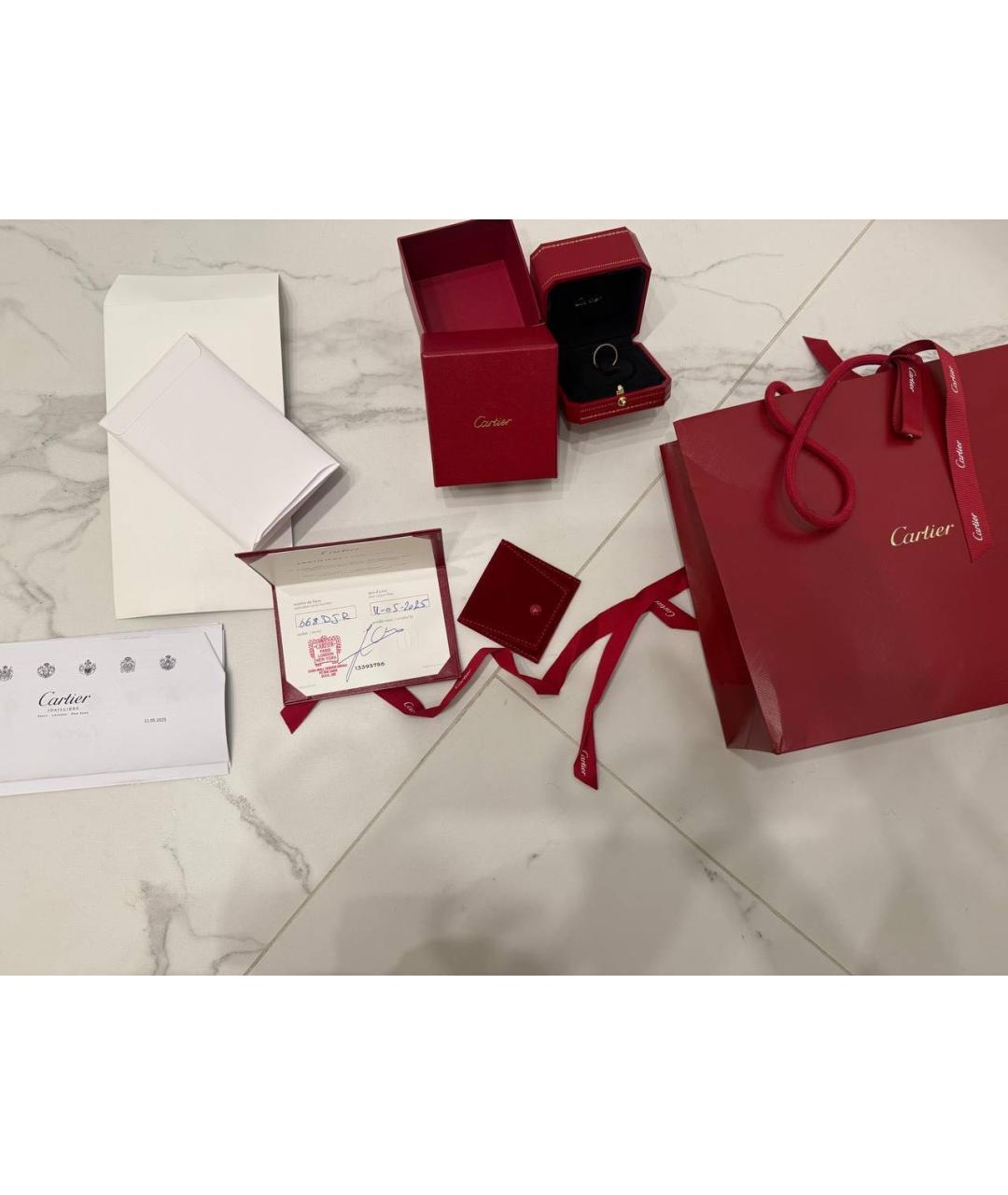 CARTIER Серебряное кольцо из белого золота, фото 2