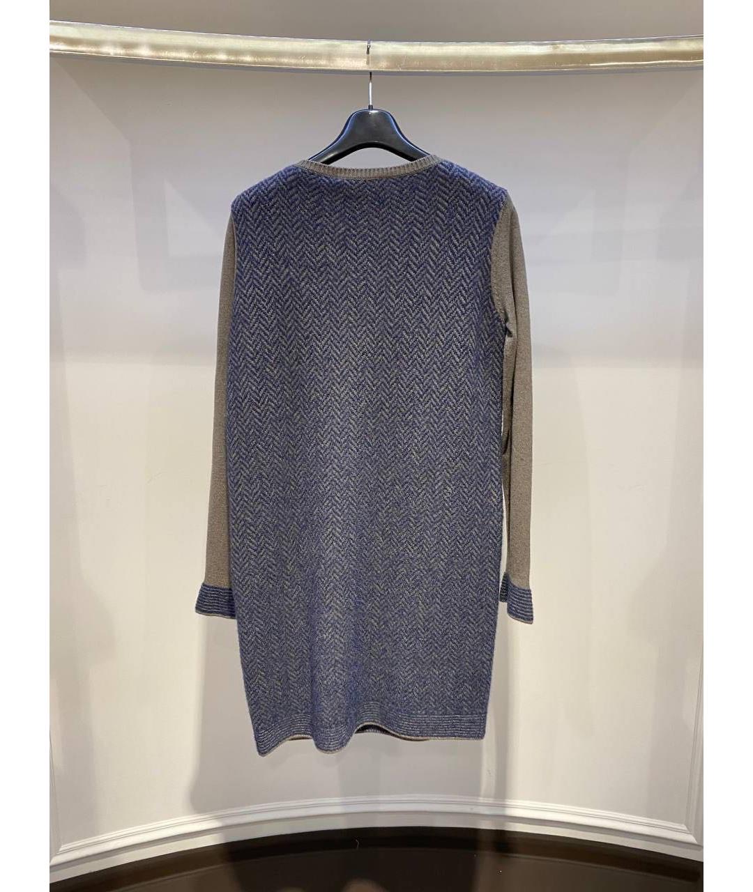 LORO PIANA Синее повседневное платье, фото 2