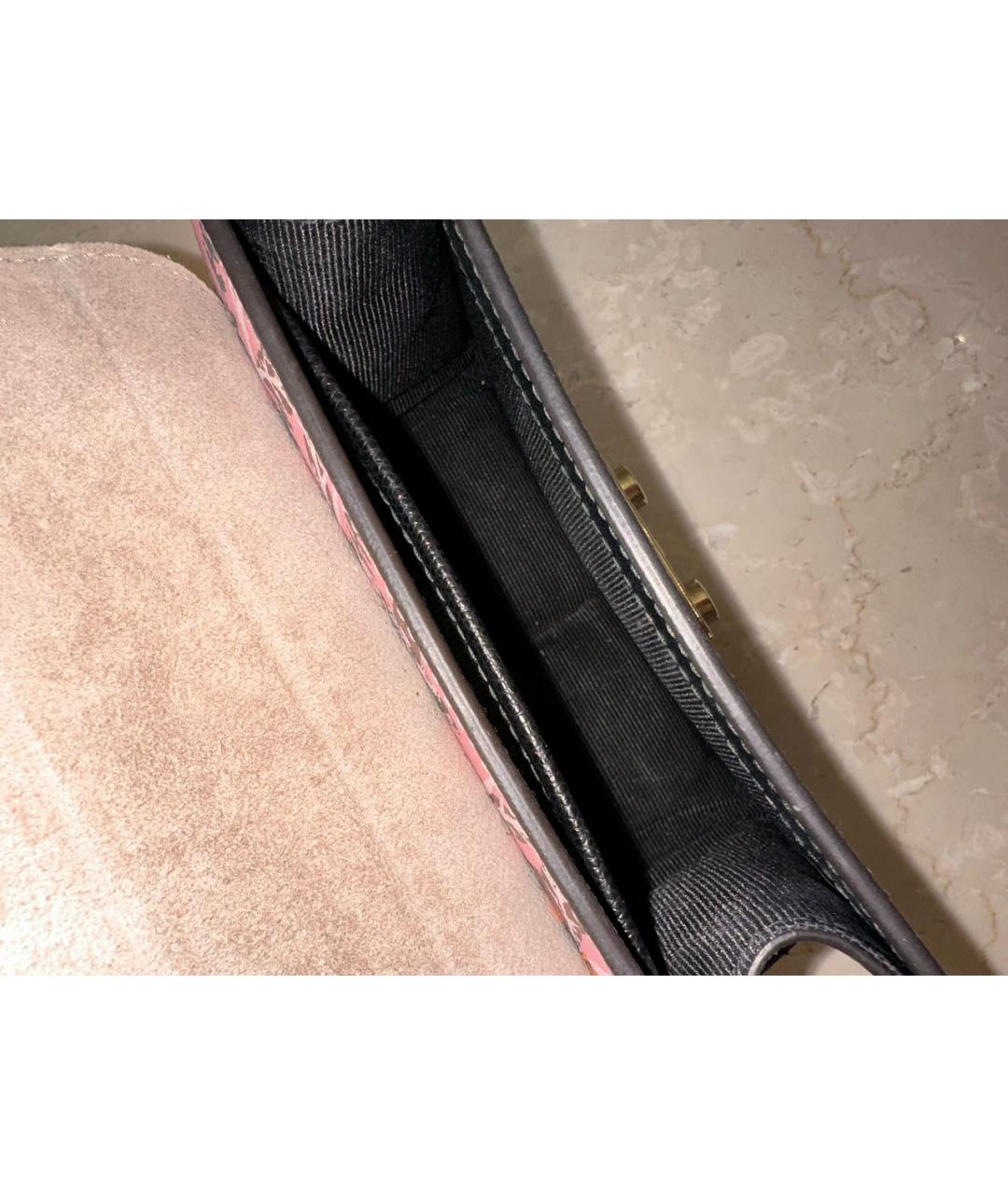 FURLA Розовая кожаная сумка через плечо, фото 6