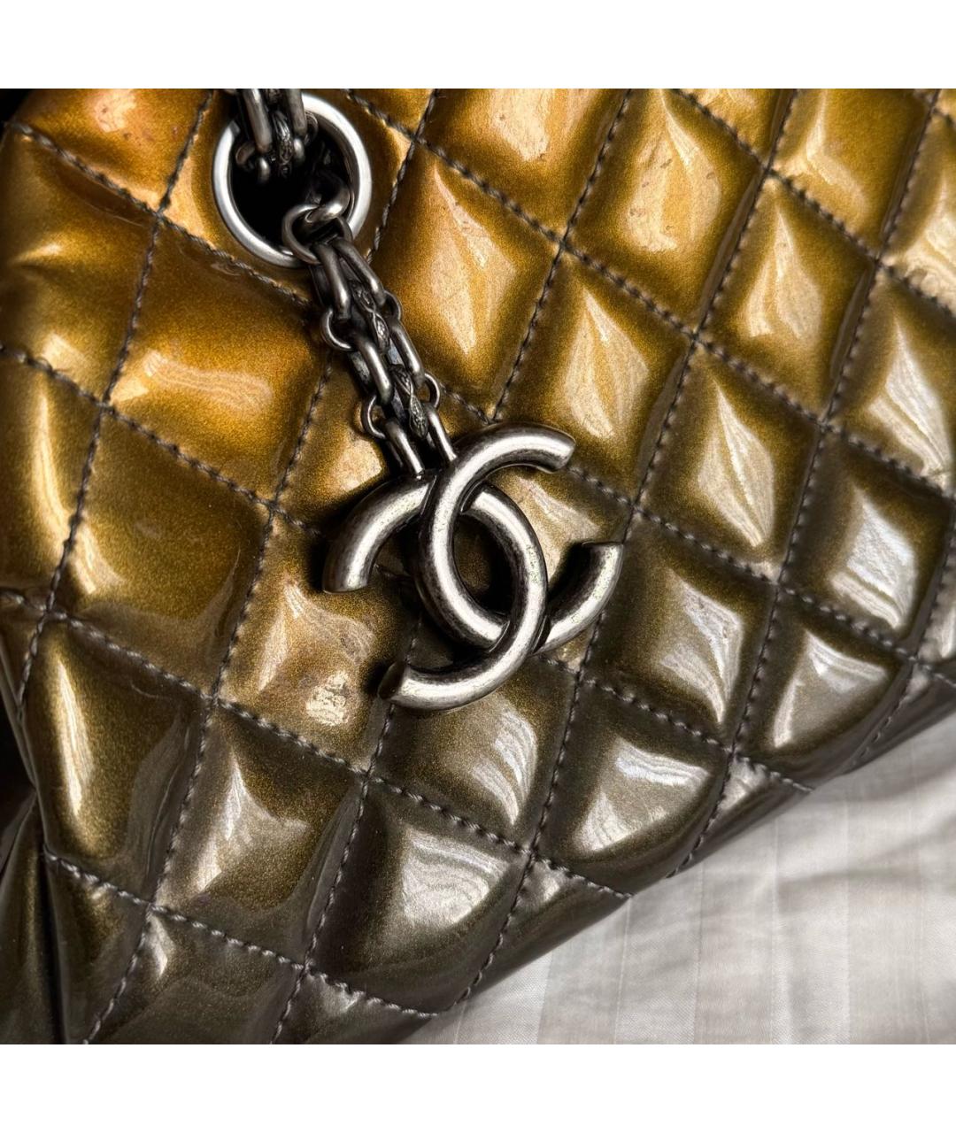 CHANEL Мульти сумка с короткими ручками из лакированной кожи, фото 3