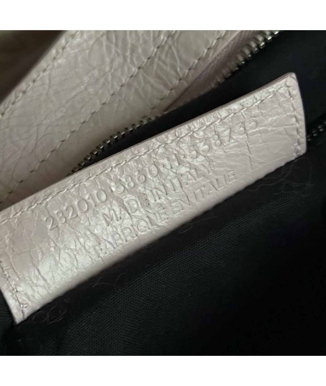 BALENCIAGA Розовая кожаная сумка тоут, фото 6