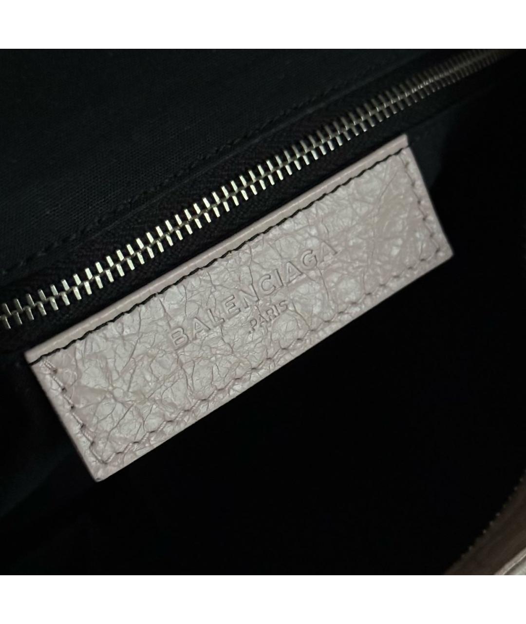 BALENCIAGA Розовая кожаная сумка тоут, фото 5