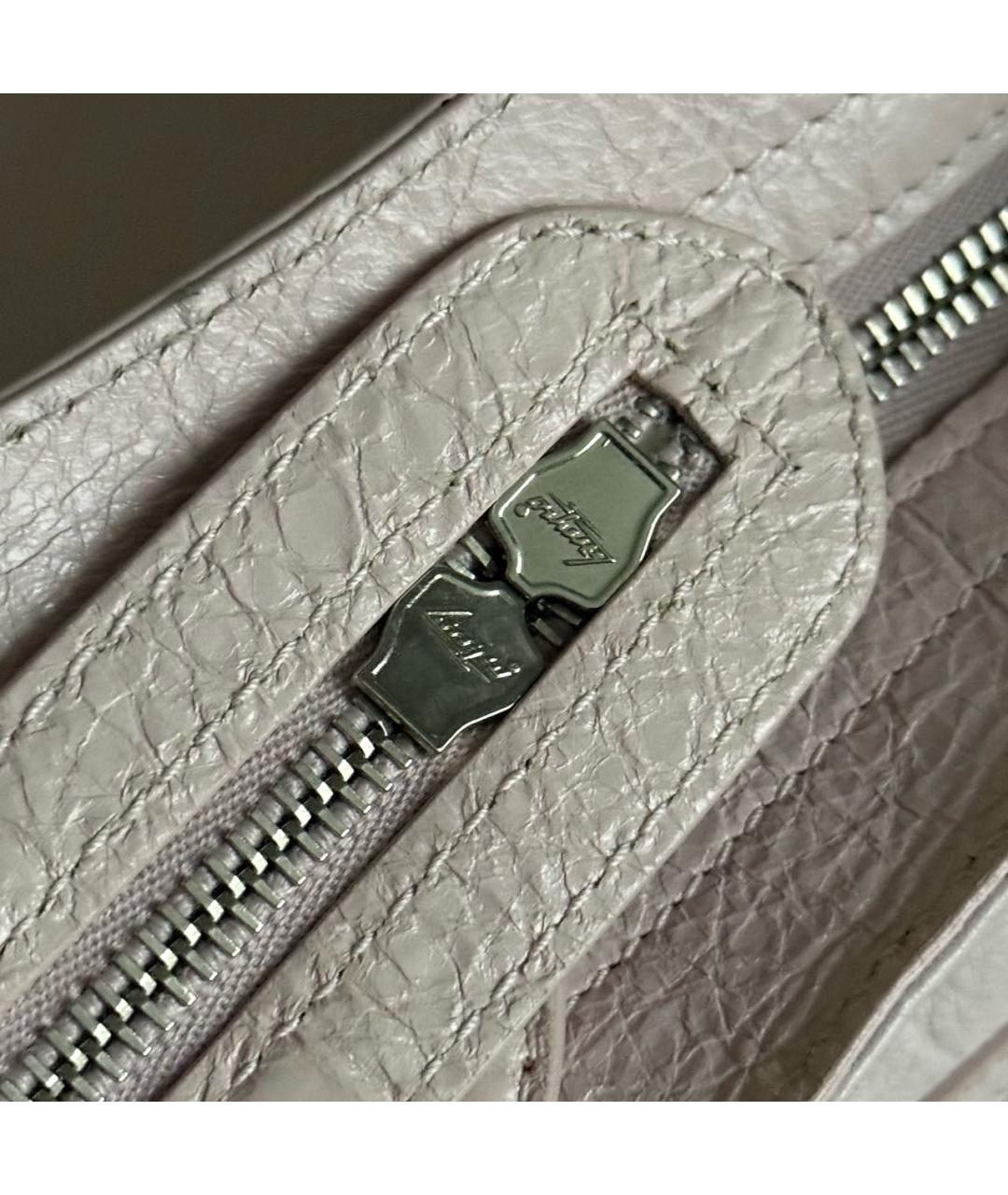 BALENCIAGA Розовая кожаная сумка тоут, фото 4