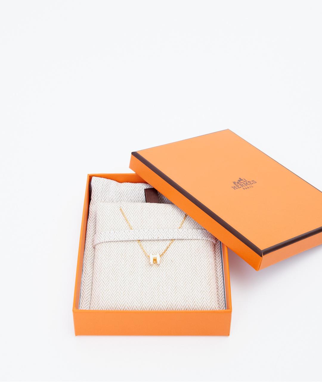 HERMES Белая металлическая подвеска, фото 3