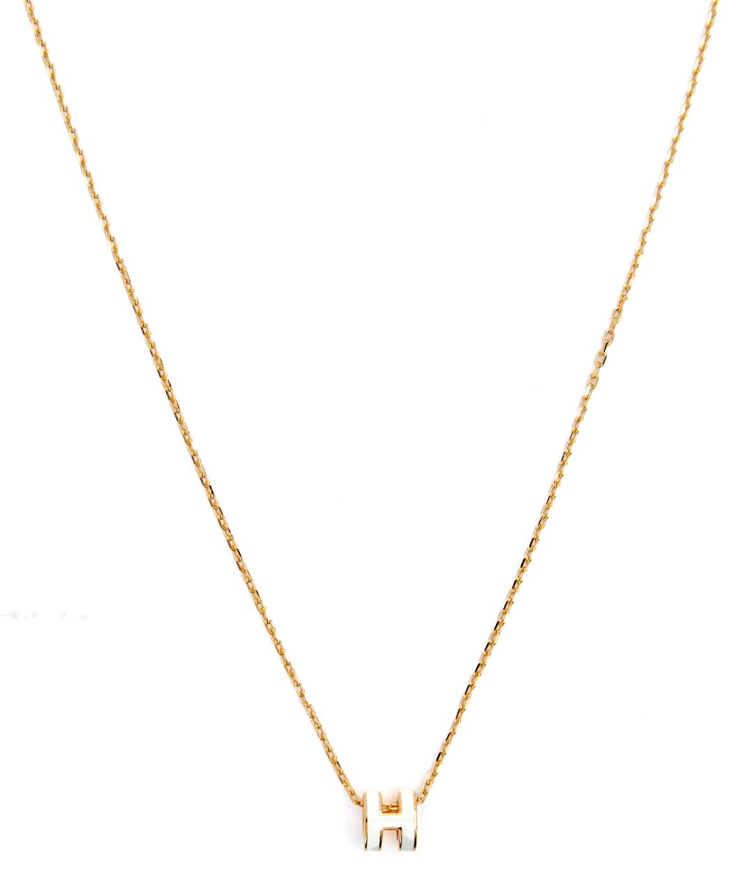 HERMES Белая металлическая подвеска, фото 1