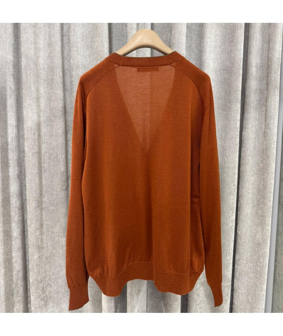 LORO PIANA Горчичный кашемировый кардиган, фото 2