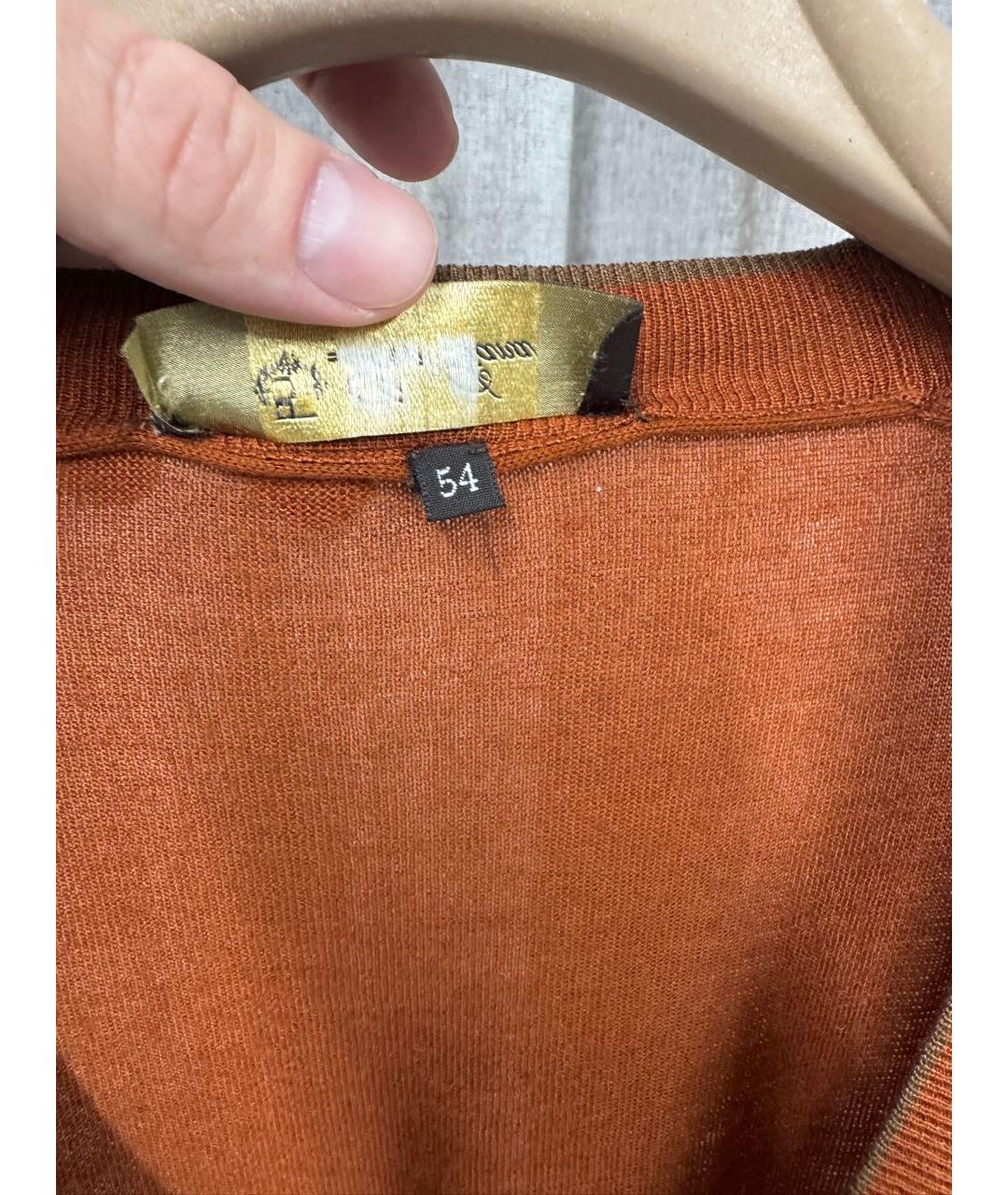 LORO PIANA Горчичный кашемировый кардиган, фото 4