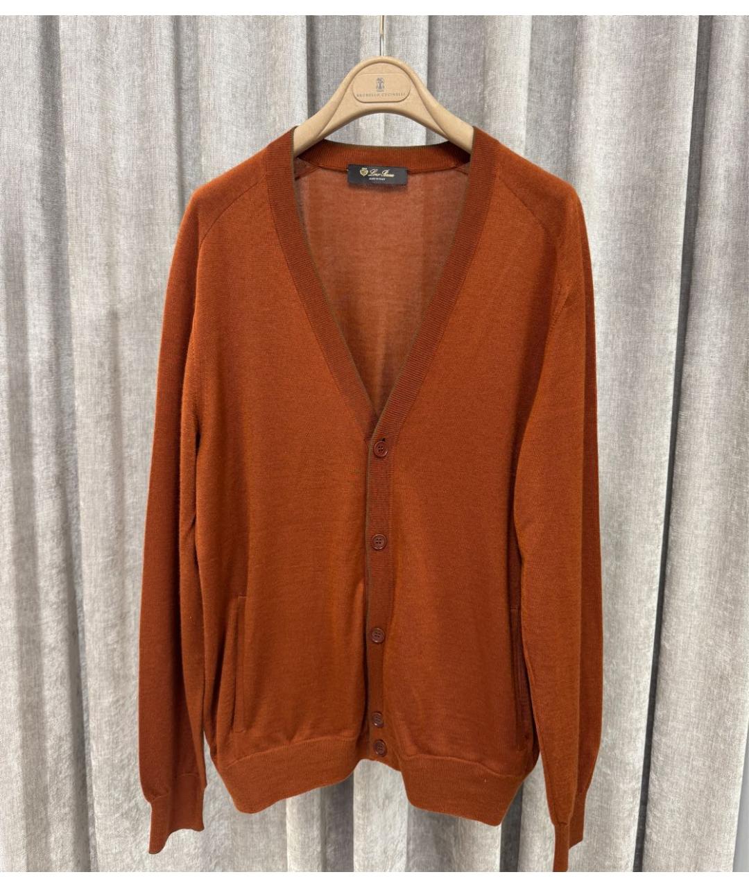 LORO PIANA Горчичный кашемировый кардиган, фото 6