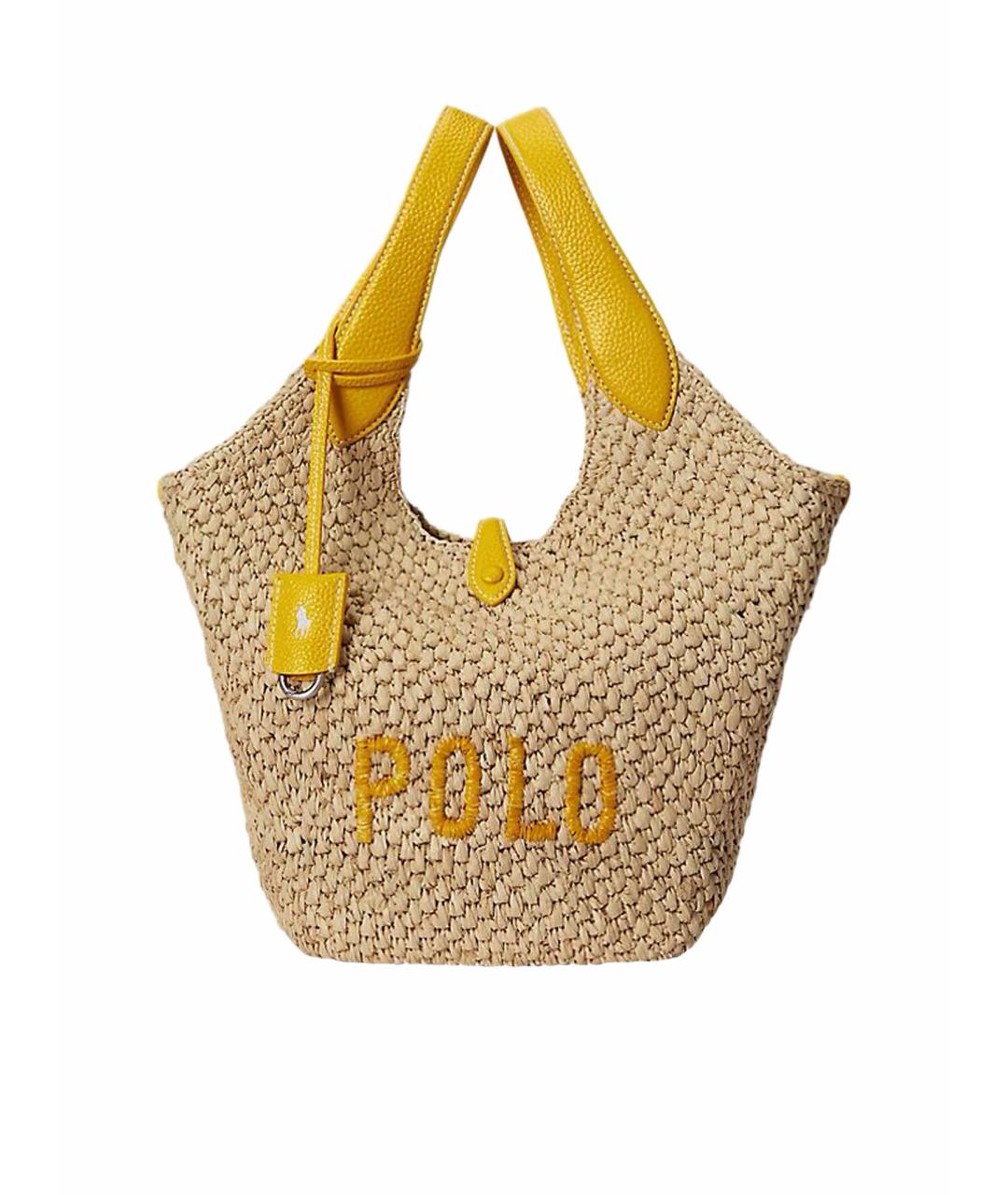 POLO RALPH LAUREN Бежевая сумка тоут, фото 1