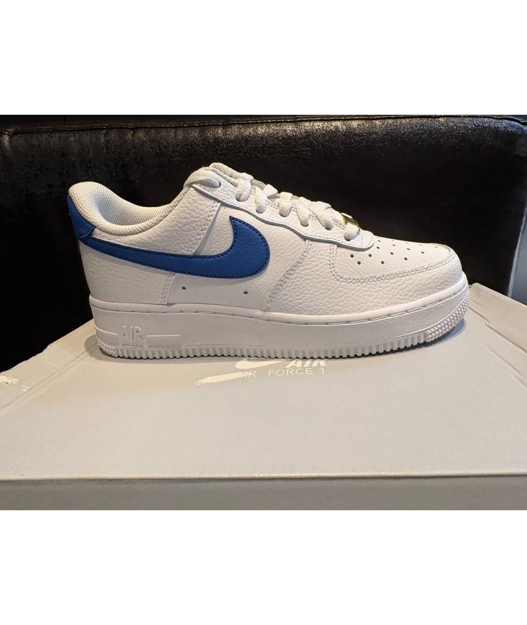 NIKE Белые кожаные кроссовки, фото 5